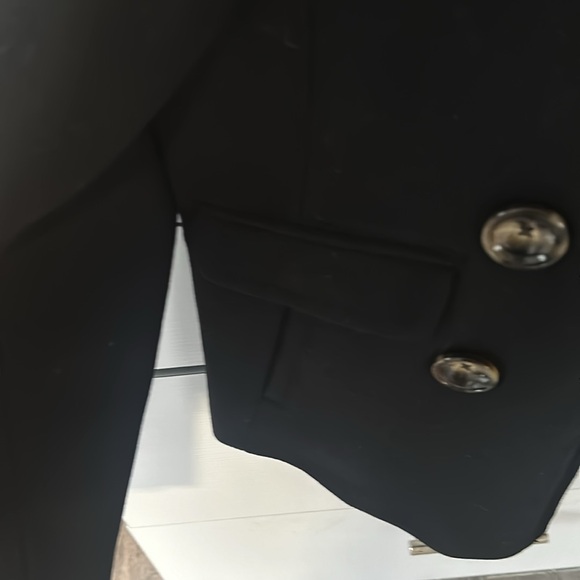 Banana republic short, black, pea coat, double breasted size small like new - Picture 4 of 6